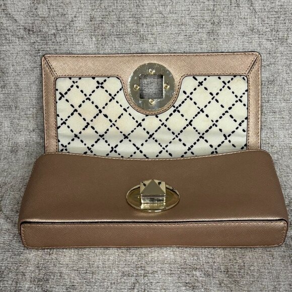 Kate Spade New York Gold Champagne Wallet Designer Accessory - Picture 7 of 8